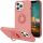 Púzdro SILICONE RING CASE  pre APPLE iPHONE 13 PRO (6,1") - ružové