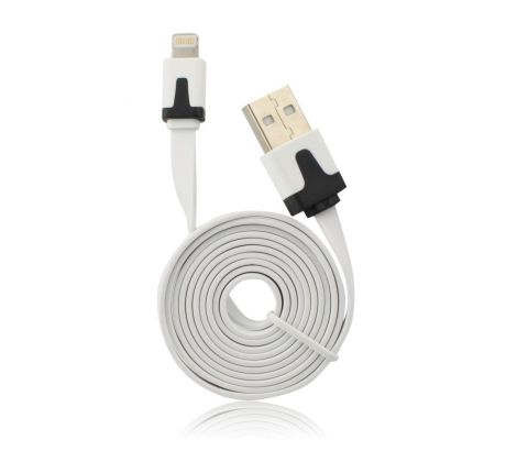 Kábel USB pre Apple Iphone 5/5C/5S/6/6Plus/iPAD mini - biely