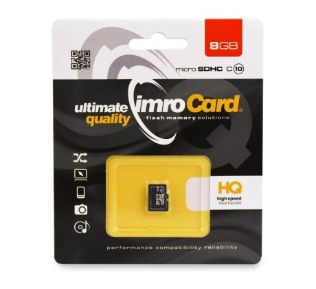 Pamäťová karta IMRO MICRO SDHC 8GB