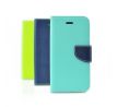 Púzdro knižkové diárové FANCY pre HTC U11 - mätovo modré