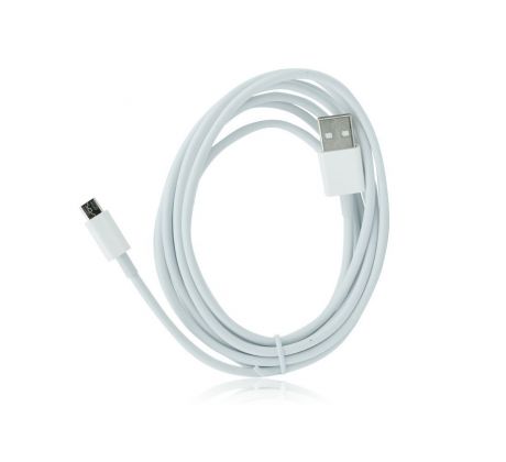 Kábel USB - micro USB univerzálny 2m - biely