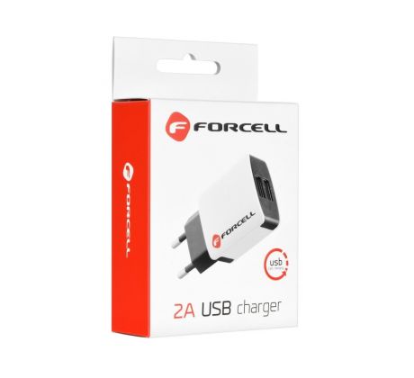 Sieťová nabíjačka FORCELL 2 X USB Univerzálna  2A