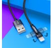 Otočný 180 ° USB LIGHTNING kábel KAKU (KSC-465) 2.4A 1M - čierny