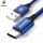 Kábel USB - micro USB TYP C 3A 1,2m modrý