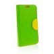 Puzdro knižkové BLUN FLEXI BOOK pre SAMSUNG GALAXY S4 (i9500) - zeleno žlté