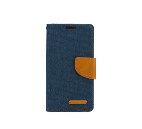 Púzdro knižkové diárové CANVAS BOOK pre HUAWEI P8 LITE - navy