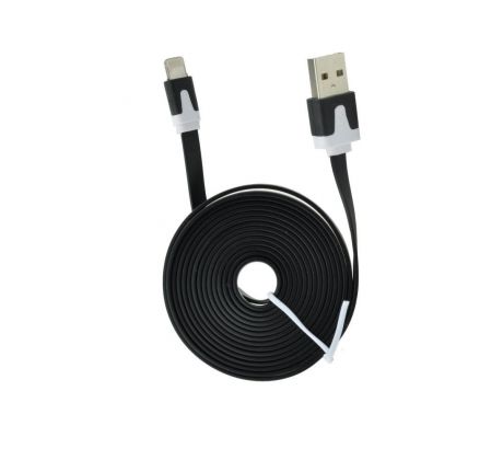 Kábel USB pre Apple Iphone 5/5C/5S/6/6Plus/iPAD mini - čierny