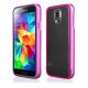 Púzdro Rámik BUMPER LUXURY + ACRYLIC GLASS pre SAMSUNG GALAXY S5 (G900) - ružové