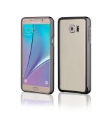 Púzdro Rámik BUMPER LUXURY + ACRYLIC GLASS pre SAMSUNG GALAXY NOTE 5 (N920) - čierne
