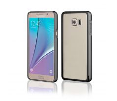 Púzdro Rámik BUMPER LUXURY + ACRYLIC GLASS pre SAMSUNG GALAXY NOTE 5 (N920) - čierne