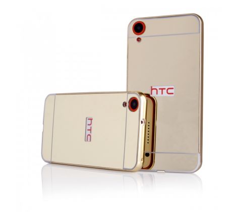 Púzdro Rámik ELECTRO BUMPER + zadný kryt pre HTC DESIRE 820 - zlaté