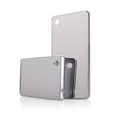 Púzdro Rámik ELECTRO BUMPER + zadný kryt pre SONY XPERIA M4 AQUA - strieborné