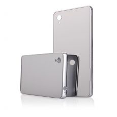 Púzdro Rámik ELECTRO BUMPER + zadný kryt pre SONY XPERIA M4 AQUA - strieborné