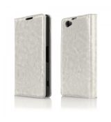 Knižkové púzdro PROSKIN pre SONY XPERIA Z1 MINI (Z1 compact) - biele