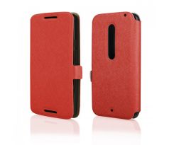 Púzdro knižkové FLIP CASE SOFT pre MOTOROLA MOTO X STYLE - červené