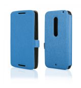 Púzdro knižkové FLIP CASE SOFT pre MOTOROLA MOTO X STYLE - modré