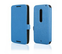 Púzdro knižkové FLIP CASE SOFT pre MOTOROLA MOTO X STYLE - modré