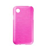 Púzdro SILIKÓNOVÉ JELLY CASE METALLIC pre LG L40 (D160) - ružové