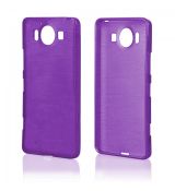 Púzdro SILIKÓNOVÉ JELLY CASE METALLIC pre MICROSOFT LUMIA 950 - fialové