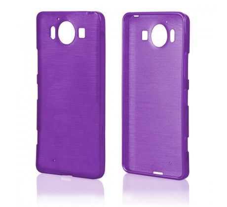 Púzdro SILIKÓNOVÉ JELLY CASE METALLIC pre MICROSOFT LUMIA 950 - fialové