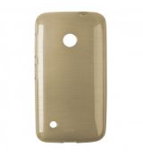 Púzdro SILIKÓNOVÉ JELLY CASE METALLIC pre MICROSOFT LUMIA 530 - zlaté