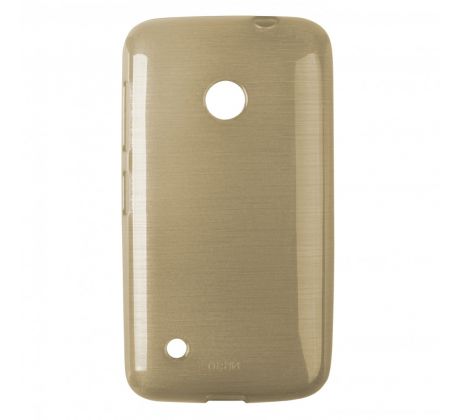 Púzdro SILIKÓNOVÉ JELLY CASE METALLIC pre MICROSOFT LUMIA 530 - zlaté