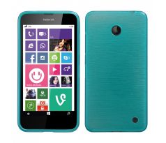 Púzdro SILIKÓNOVÉ JELLY CASE METALLIC pre MICROSOFT LUMIA 630 - modré