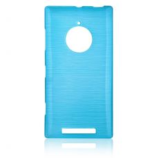 Púzdro SILIKÓNOVÉ JELLY CASE METALLIC pre MICROSOFT LUMIA 830 - modré