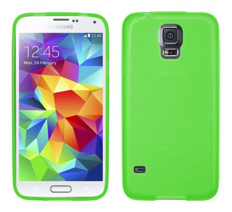 Púzdro SILIKÓNOVÉ JELLY CASE METALLIC pre SAMSUNG GALAXY S5 (G900) - zelené