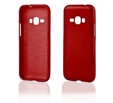 Púzdro SILIKÓNOVÉ JELLY CASE METALLIC pre SAMSUNG GALAXY J1 (J120F) 2016 - červené