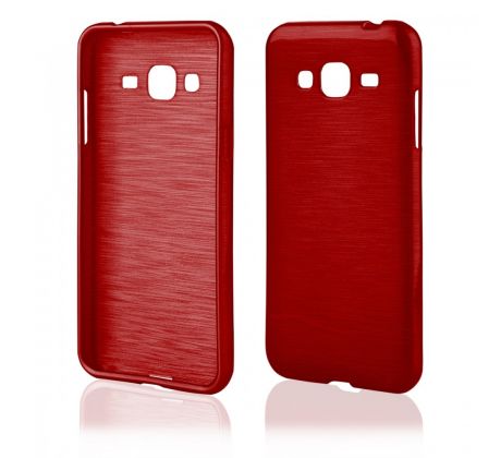 Púzdro SILIKÓNOVÉ JELLY CASE METALLIC pre SAMSUNG GALAXY J3 (J320F) 2016 - červené