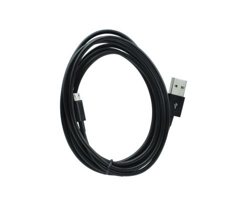 Kábel USB - micro USB univerzálny 2m - čierny