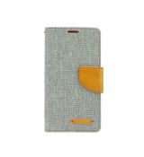 Púzdro knižkové diárové CANVAS BOOK pre LENOVO VIBE C2/C2 POWER - šedé