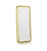 Púzdro SILIKÓNOVÉ CLEAR CASE pre LG X POWER - zlaté