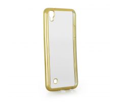 Púzdro SILIKÓNOVÉ CLEAR CASE pre LG X POWER - zlaté