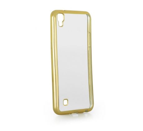 Púzdro SILIKÓNOVÉ CLEAR CASE pre LG X POWER - zlaté