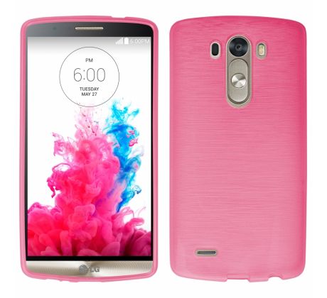 Púzdro SILIKÓNOVÉ JELLY CASE METALLIC pre LG G3 (D855) - ružové