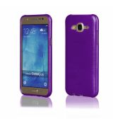 Púzdro SILIKÓNOVÉ JELLY CASE METALLIC pre SAMSUNG GALAXY J5 (J500) - fialové