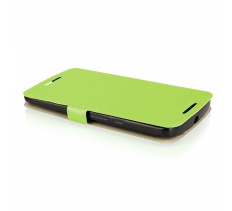 Púzdro knižkové FLIP CASE SOFT pre MOTOROLA MOTO X PLAY - zelené