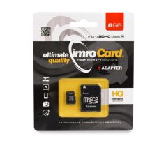 Pamäťová karta IMRO MICRO SDHC 8GB s adaptérom