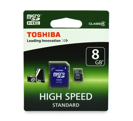 Pamäťová karta TOSHIBA MICRO SDHC 8GB s adaptérom