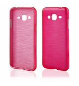 Púzdro SILIKÓNOVÉ JELLY CASE METALLIC pre SAMSUNG GALAXY J3 (J320F) 2016 - ružové