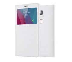 Knižkové púzdro FLIP LEATHER pre HUAWEI HONOR 5X (GR5) - biele