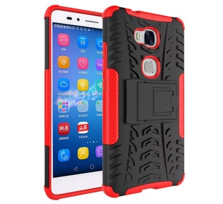 Púzdro PANZER CASE pre XIAOMI REDMI 3s/3 PRO -  červeno čierne