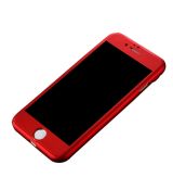 Púzdro 360 FULL BODY + TVRDENÉ SKLO pre SAMSUNG GALAXY J3 (J320F) 2016 - červené