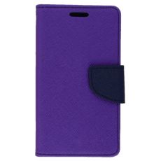 Púzdro knižkové FANCY pre MICROSOFT LUMIA 640 - fialovo modré