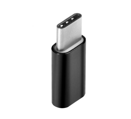 Adaptér Micro Usb - USB TYP C (PA-30) - čierny