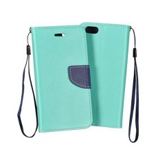 Púzdro knižkové diárové FANCY pre LENOVO MOTO G5 - mätovo modré