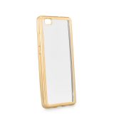 Púzdro SILIKÓNOVÉ CLEAR CASE pre HUAWEI P10 LITE - zlaté