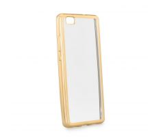 Púzdro SILIKÓNOVÉ CLEAR CASE pre HUAWEI P10 LITE - zlaté